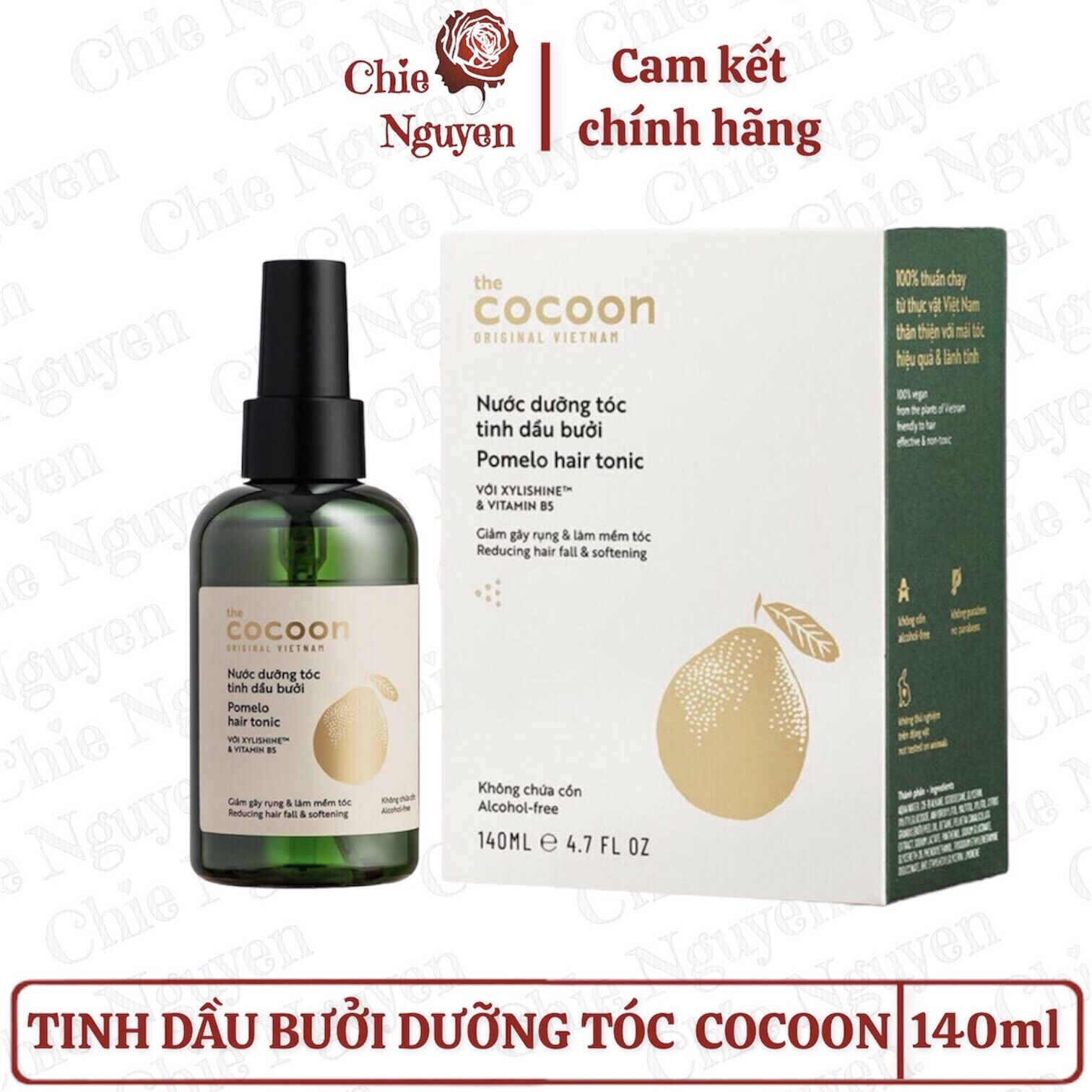 Nước dưỡng tóc tinh dầu bưởi cocoon 140ml