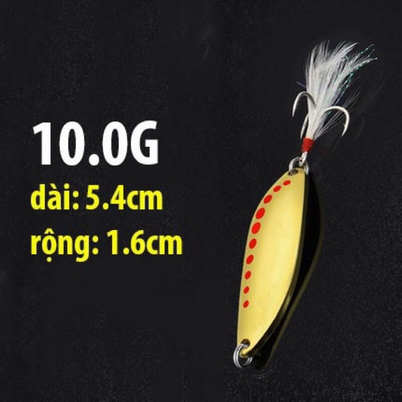 Mồi thìa lượn Spoon 10g/chuyên câu lure