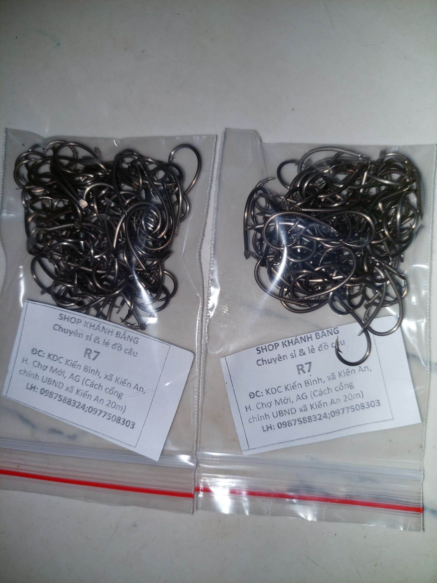 Lưỡi câu cắm ếch cá lóc r7 thép 2 gói