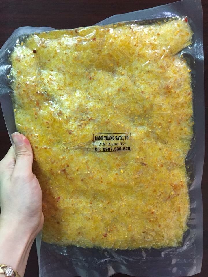 Bánh Tráng Sate TỎI (250gr)(Hút Chân Không)