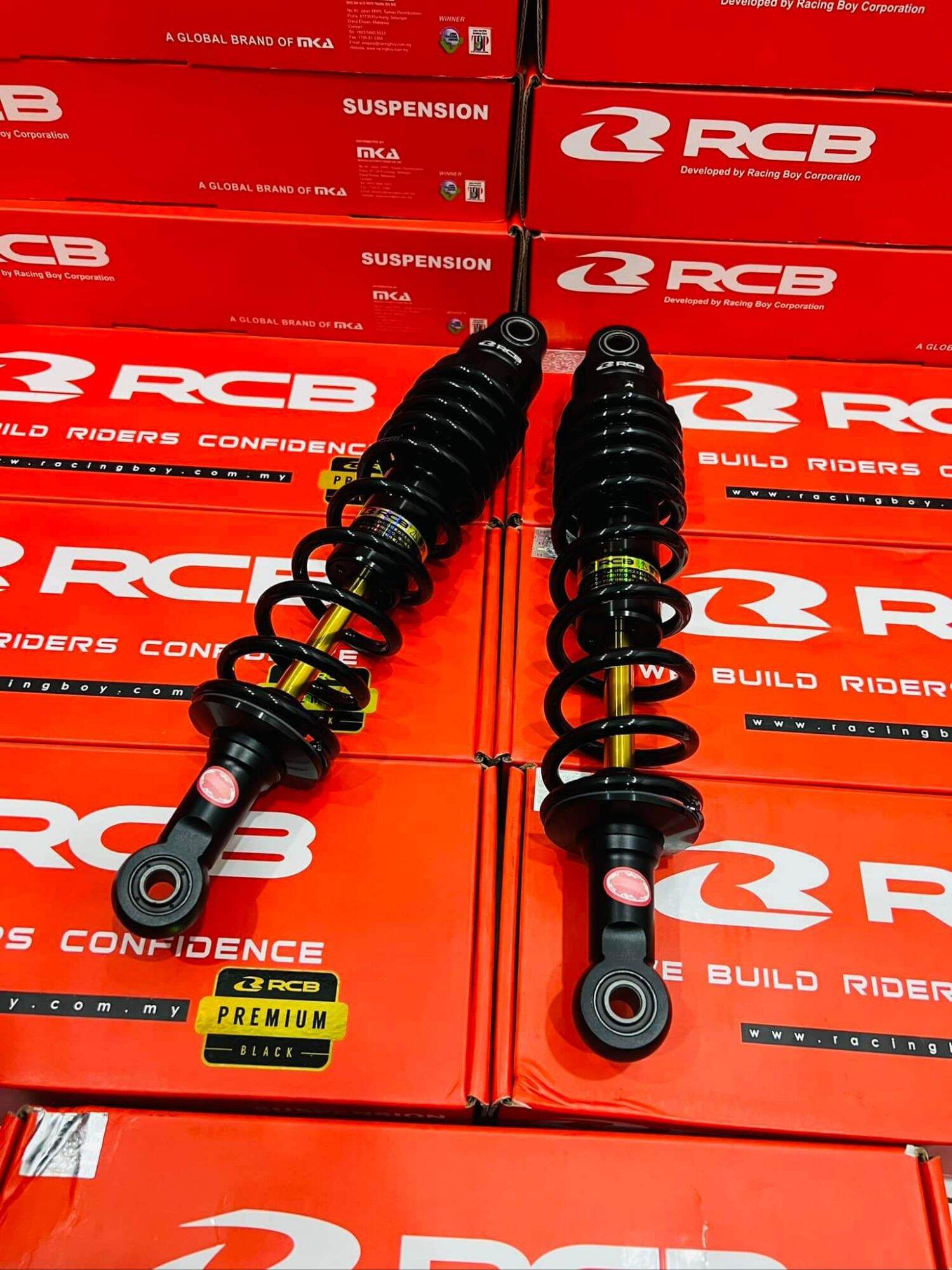 phuộc RCB mẫu C đen ty vàng ( chính hãng ) gắn ab _ wave_ sirius