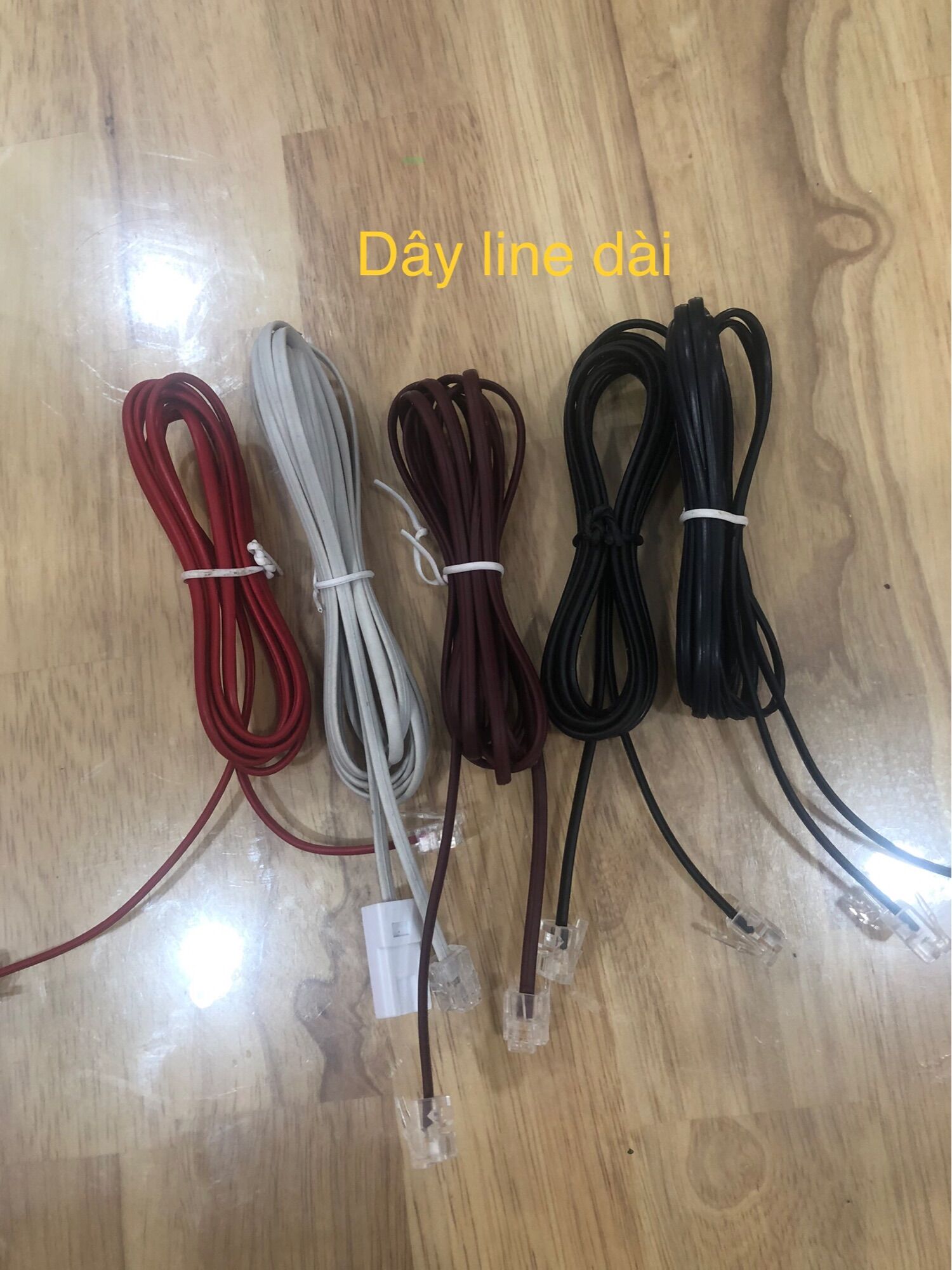 Dây xoắn, dây line điện thoại bàn