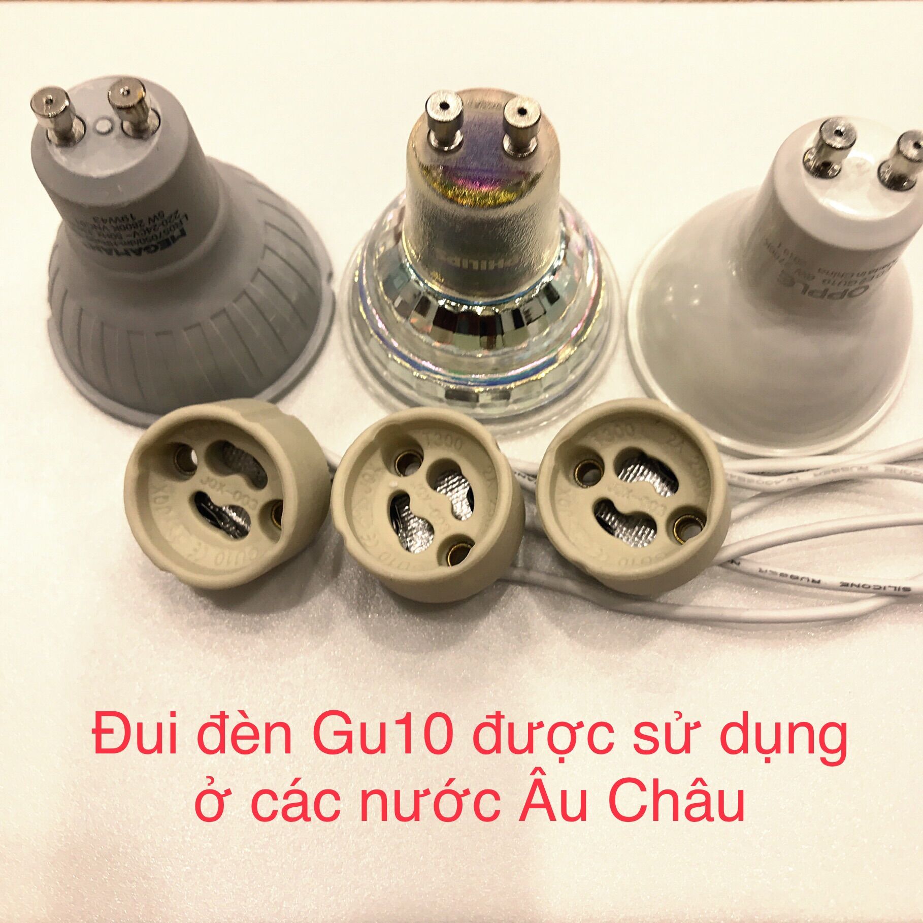 Đui đèn GU10 dùng cho Bóng chén Spotlight