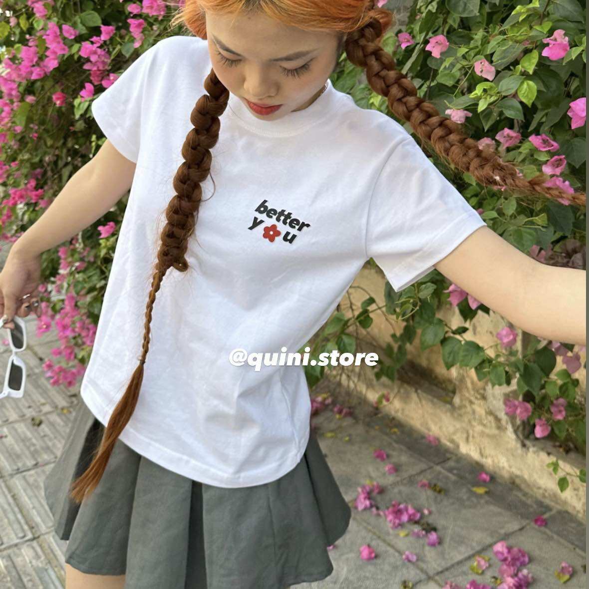 quini.made - Áo Baby Tee Basic “Better You” Premium 100 % Cotton - QUINI STORE