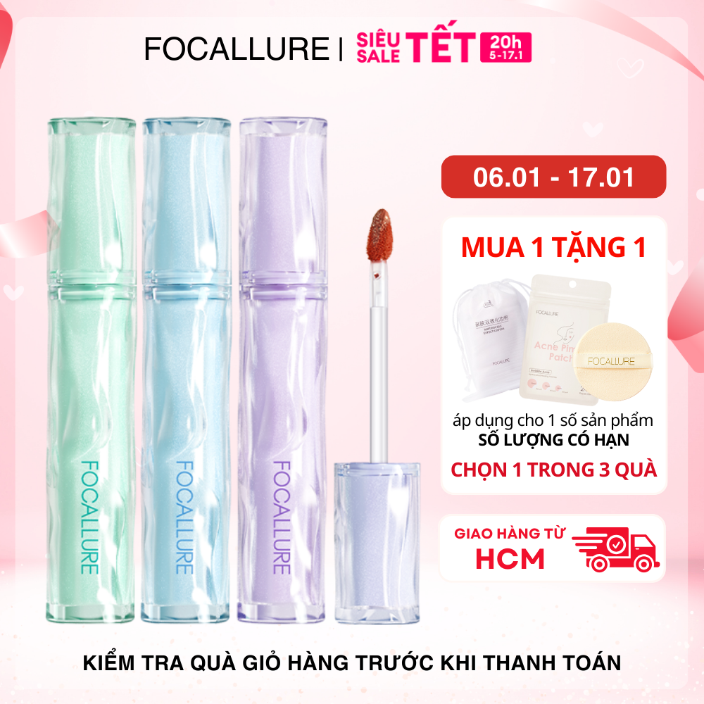 FOCALLURE Son Tint Siêu Căng Bóng Mọng Nước Lâu Trôi 2g