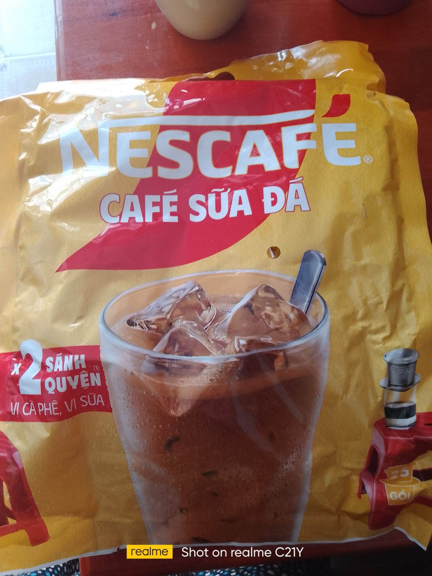 10 gói Nescafe sữa đá
