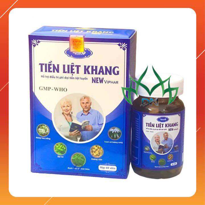 Tiền liệt khang vinaphar - hộp 60 viên - hỗ trợ hạn chế sự phát triển của u xơ, phì đại tiền liệt tuyến lành tính
