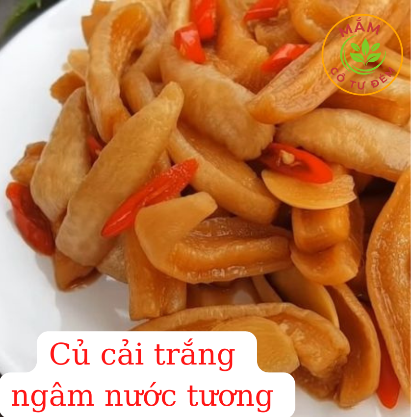 củ cải trắng ngâm nước tương chạy mặn đều dùng được [ hủ 1kg]