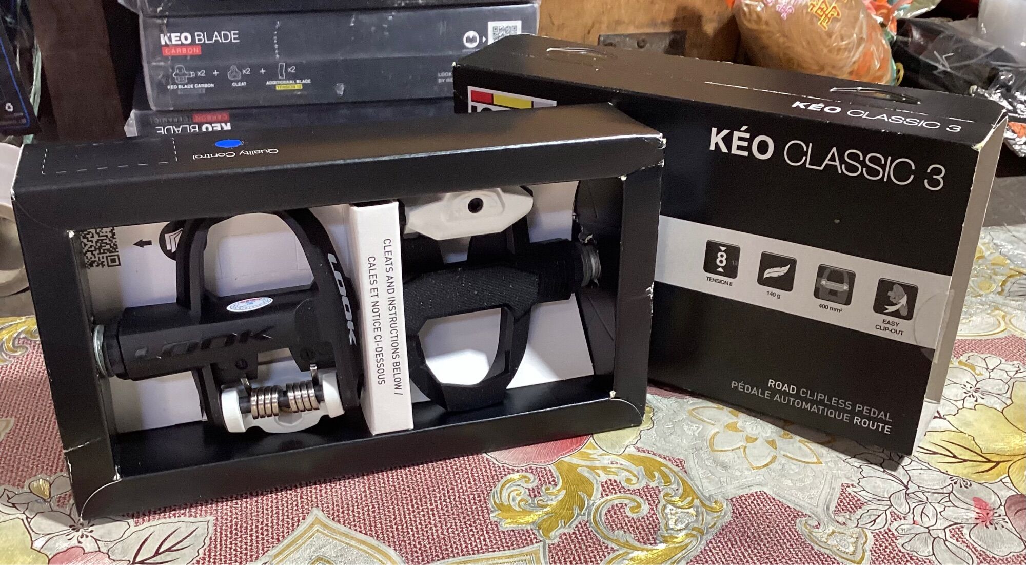 LOOK Pedals Kéo 3 Classic Kèm Can Cá Đầy Đủ FULL SET