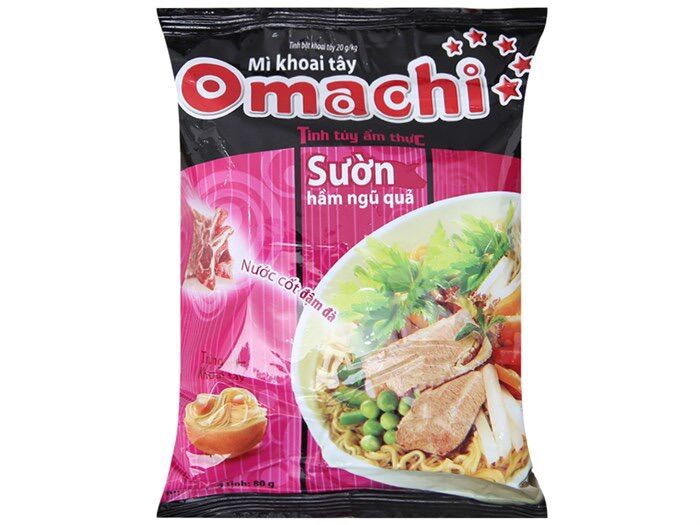 Túi 5 gói mỳ Omachi Sườn Hầm