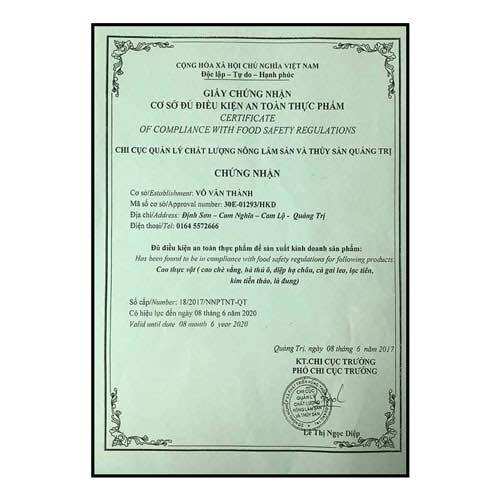 Cao lá vằng quảng trị (1kg)