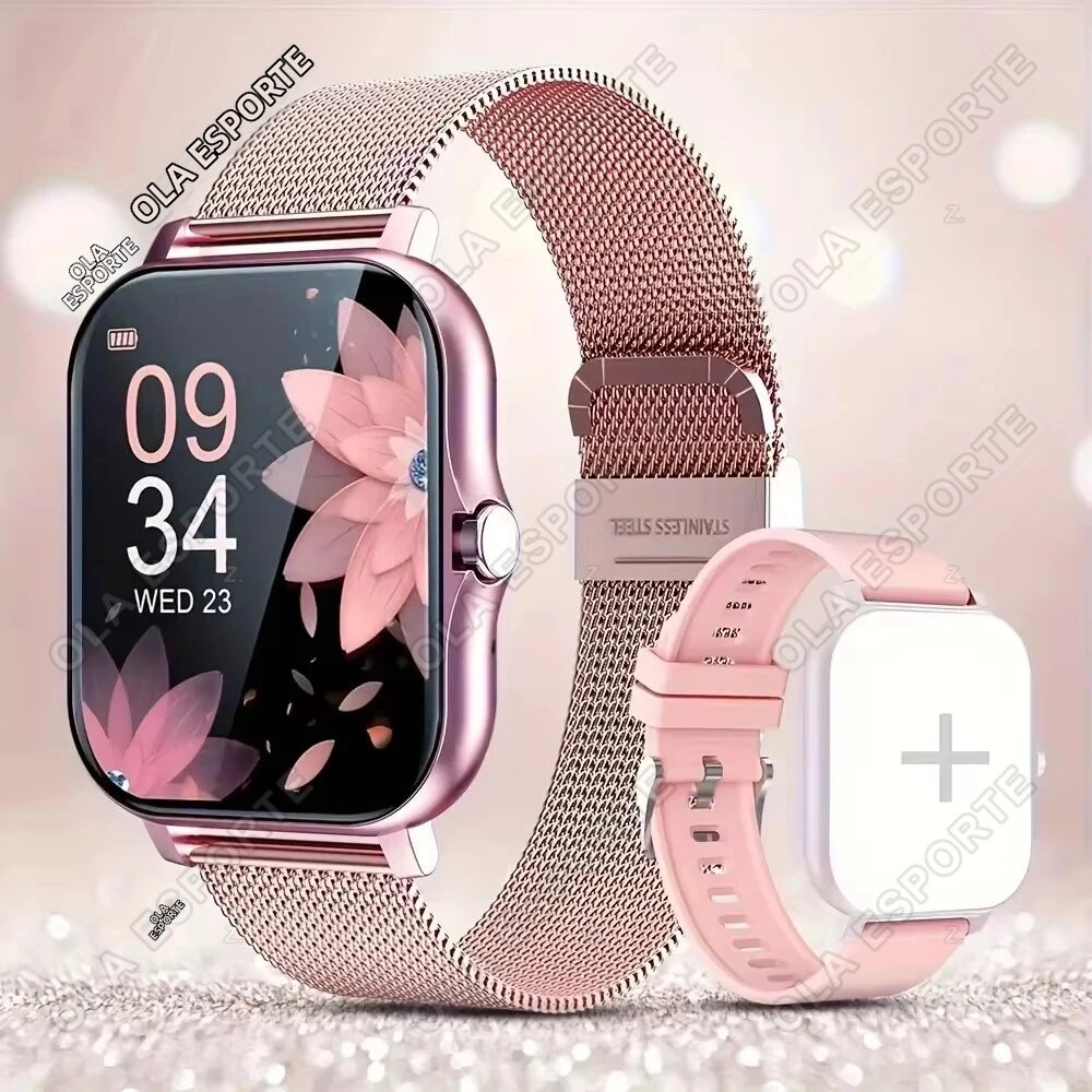 2026 Đồng Hồ Thông Minh Bluetooth Mới Dành Cho Nam Nữ IP68 Chống Nước Theo Dõi Sức Khỏe Máy Đếm Bước Chân Đồng Hồ Thông Minh Tương Thích Với Android iOS