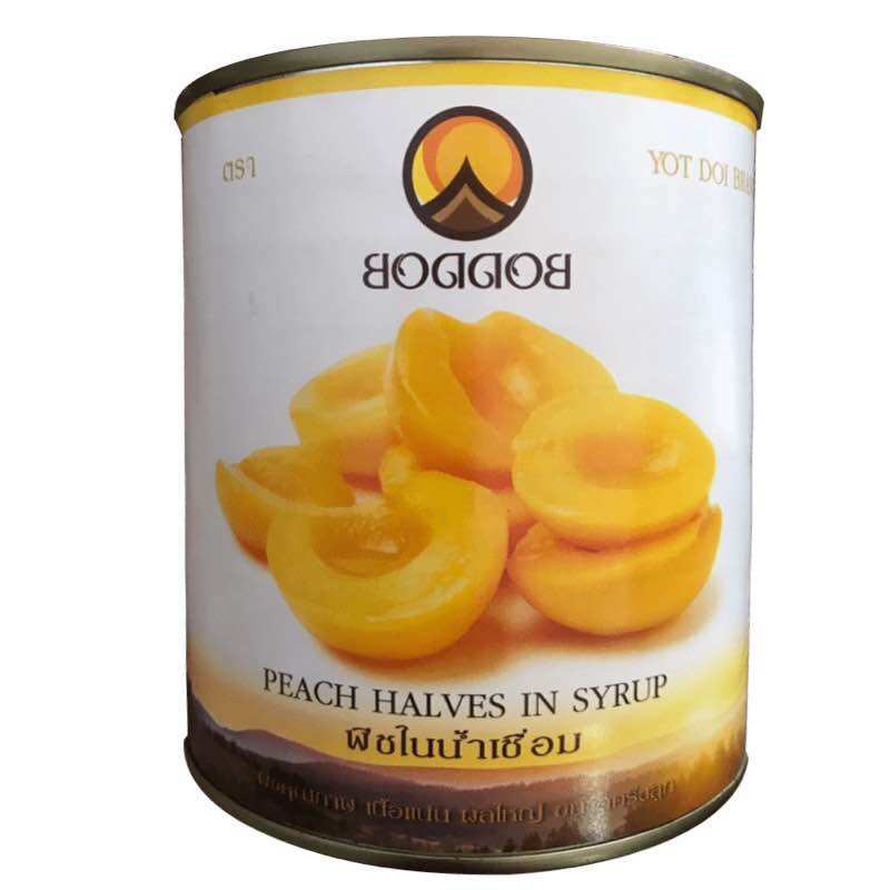 Đào ngâm thái lan boddob 820gr/hộp