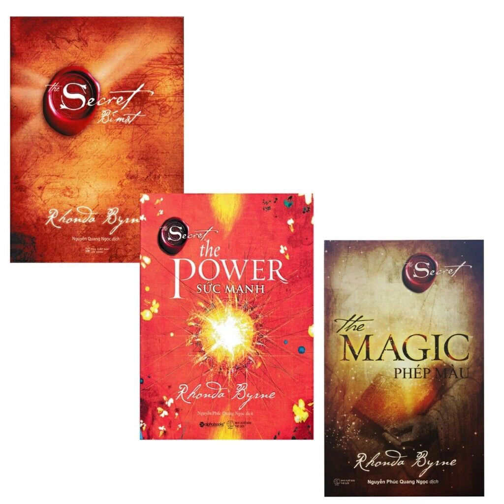 Sách - (Combo 3 cuốn) Bí mật secret + the magic phép màu + the power sức mạnh (Bìa cứng)
