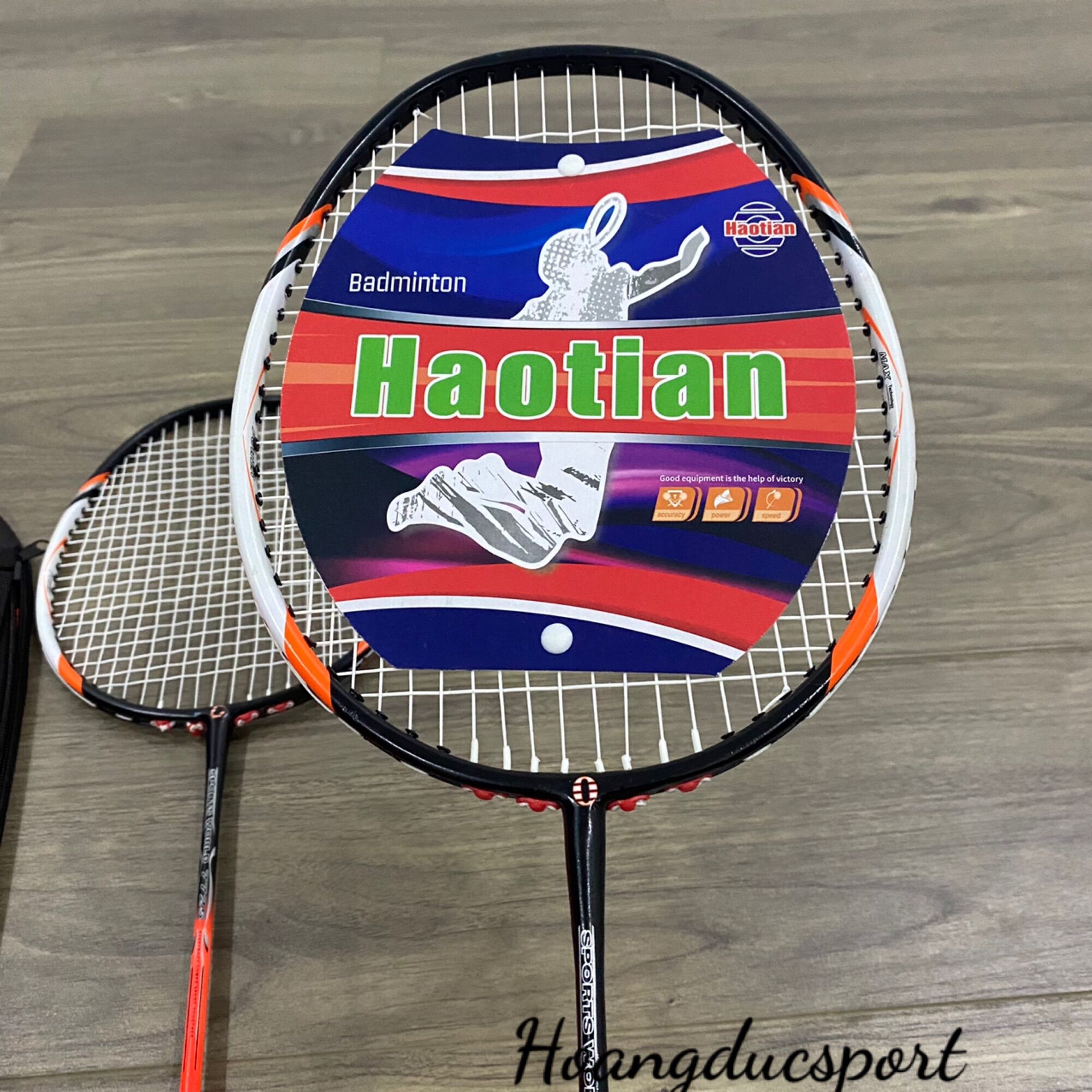 Bộ 2 vợt cầu lông haotian 7725 siêu đẹp (2 vợt)