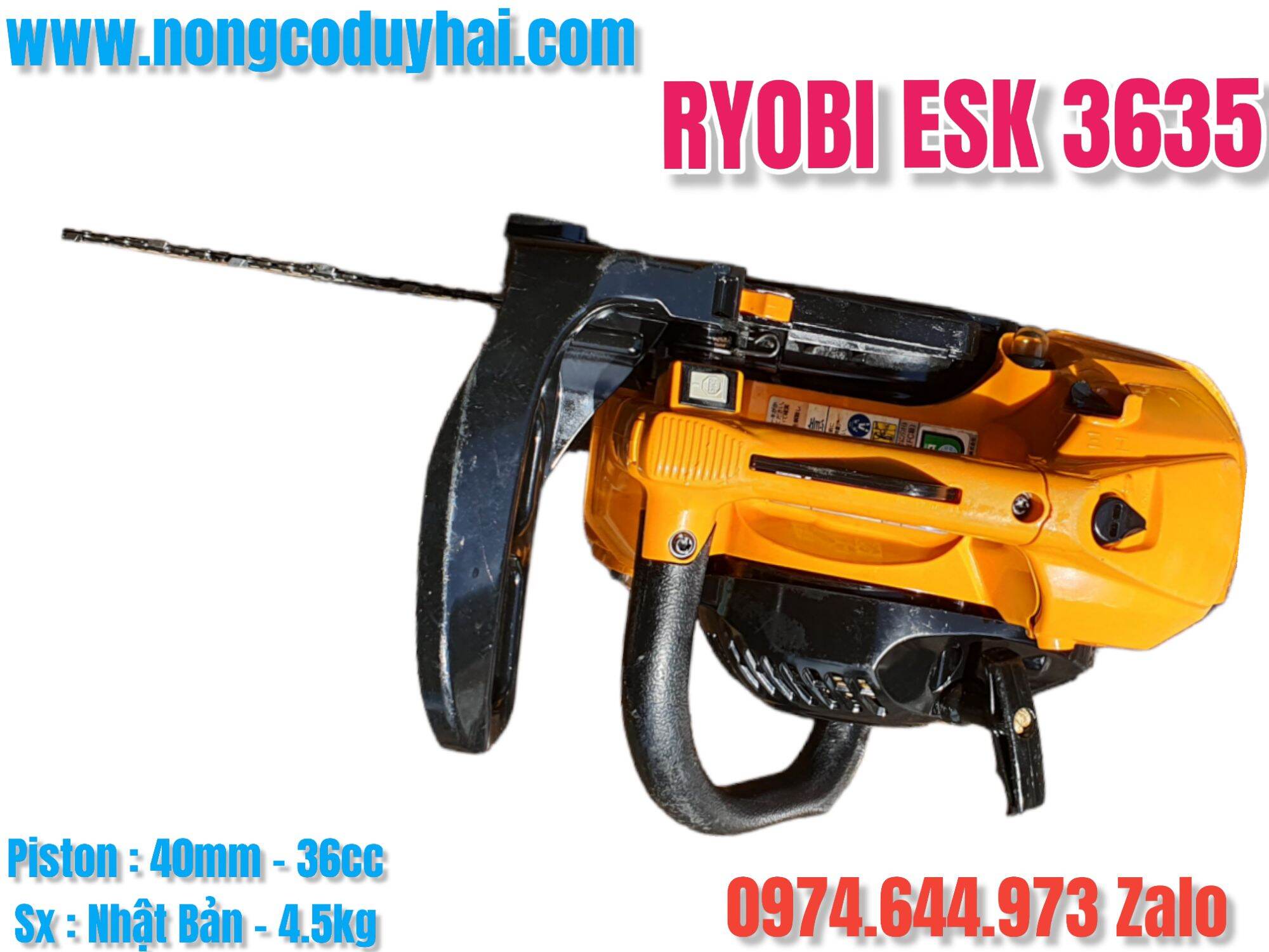 máy cưa xích nhật bãi || RYOBI ESK 3635 || CƯA TẦM TRUNG CẮT GIA ĐÌNH