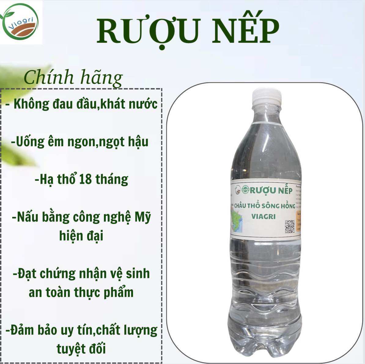 Rượu nếp viagri -rượu cổ truyền viagri chất lượng
