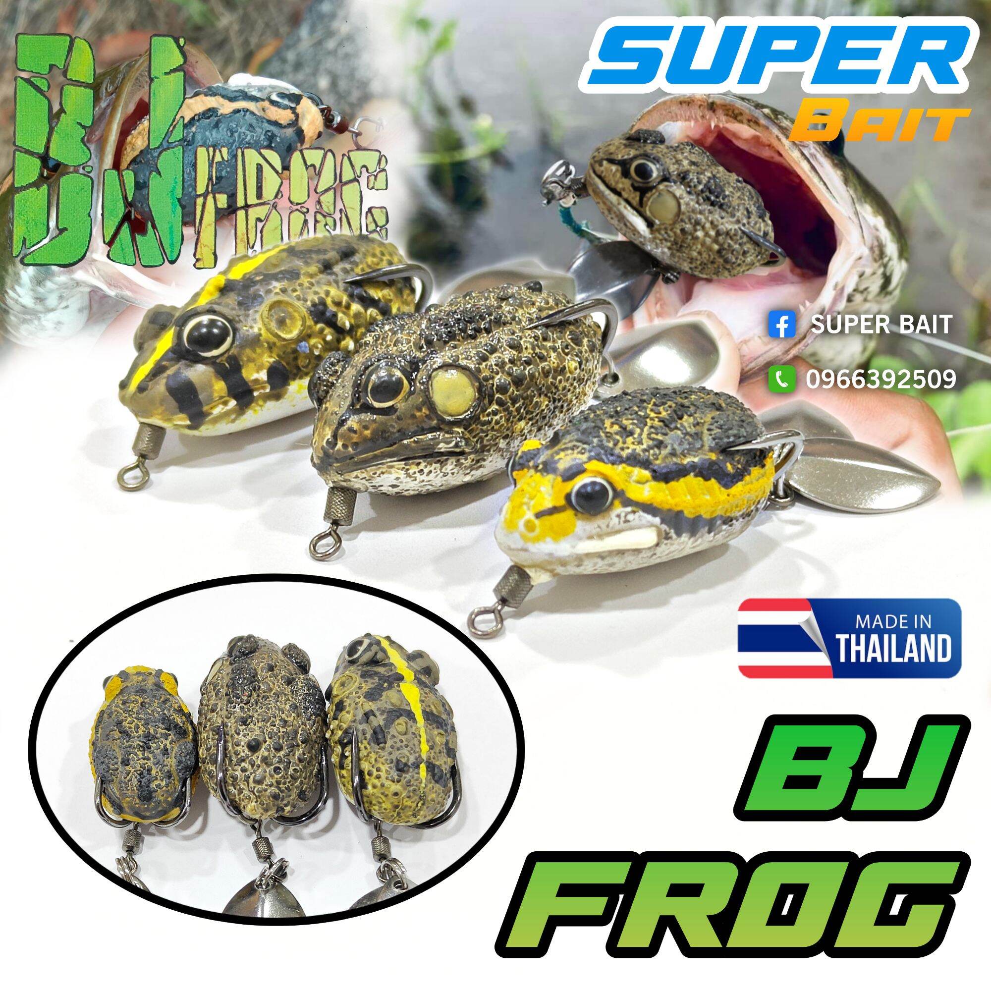 3 mẫu nhái hơi bj frog bj v1 - bj v2 - bj 3cm