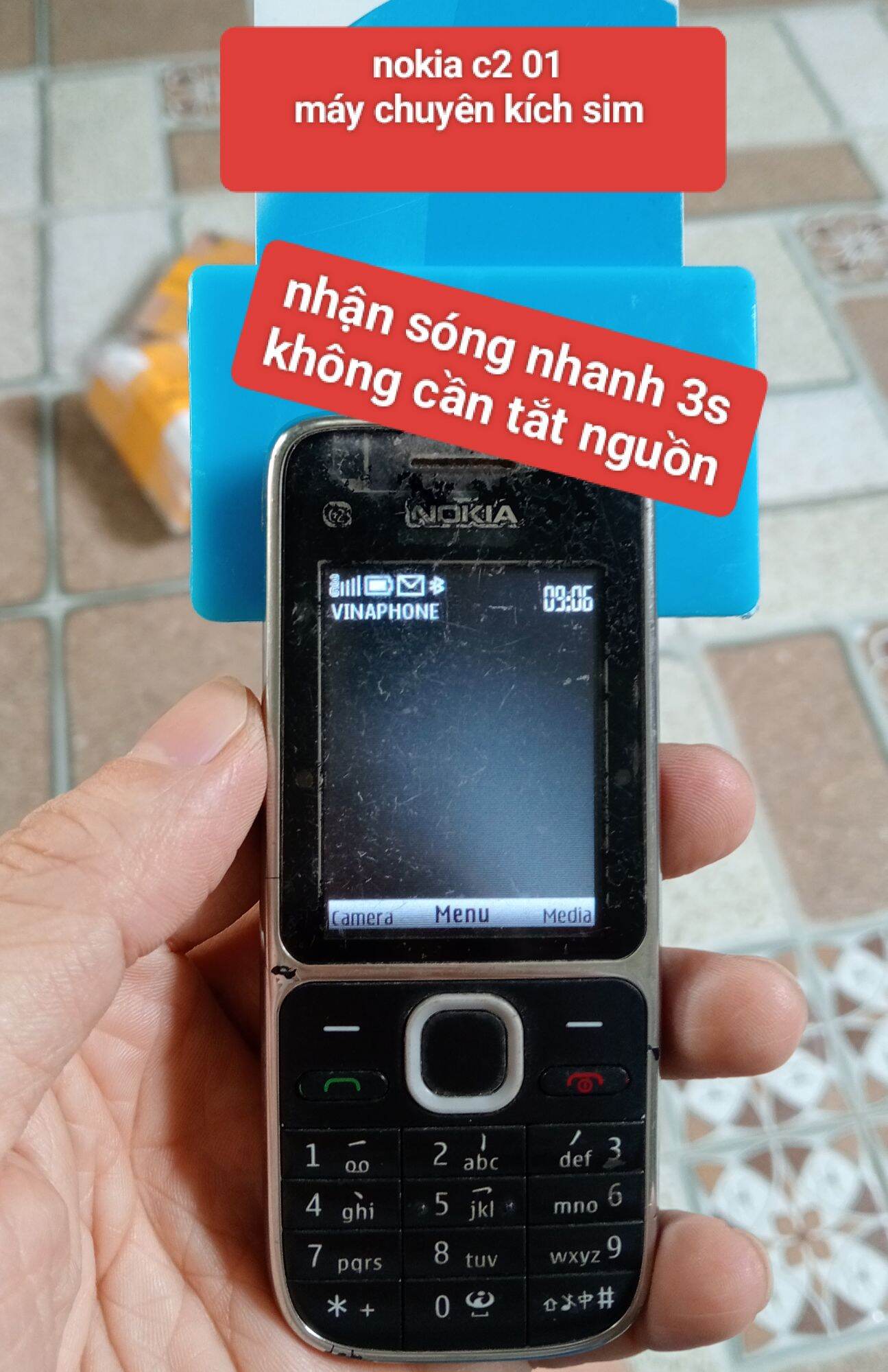 điện thoại 230 nokia zin rm 1172, chỉ dùng được sim mobiphone 4G