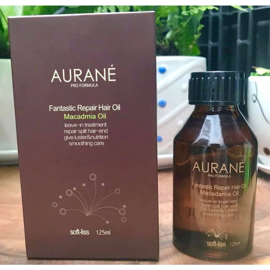 Tinh Dầu Dưỡng Tóc AURANE Softliss Chai Tròn 125ml
