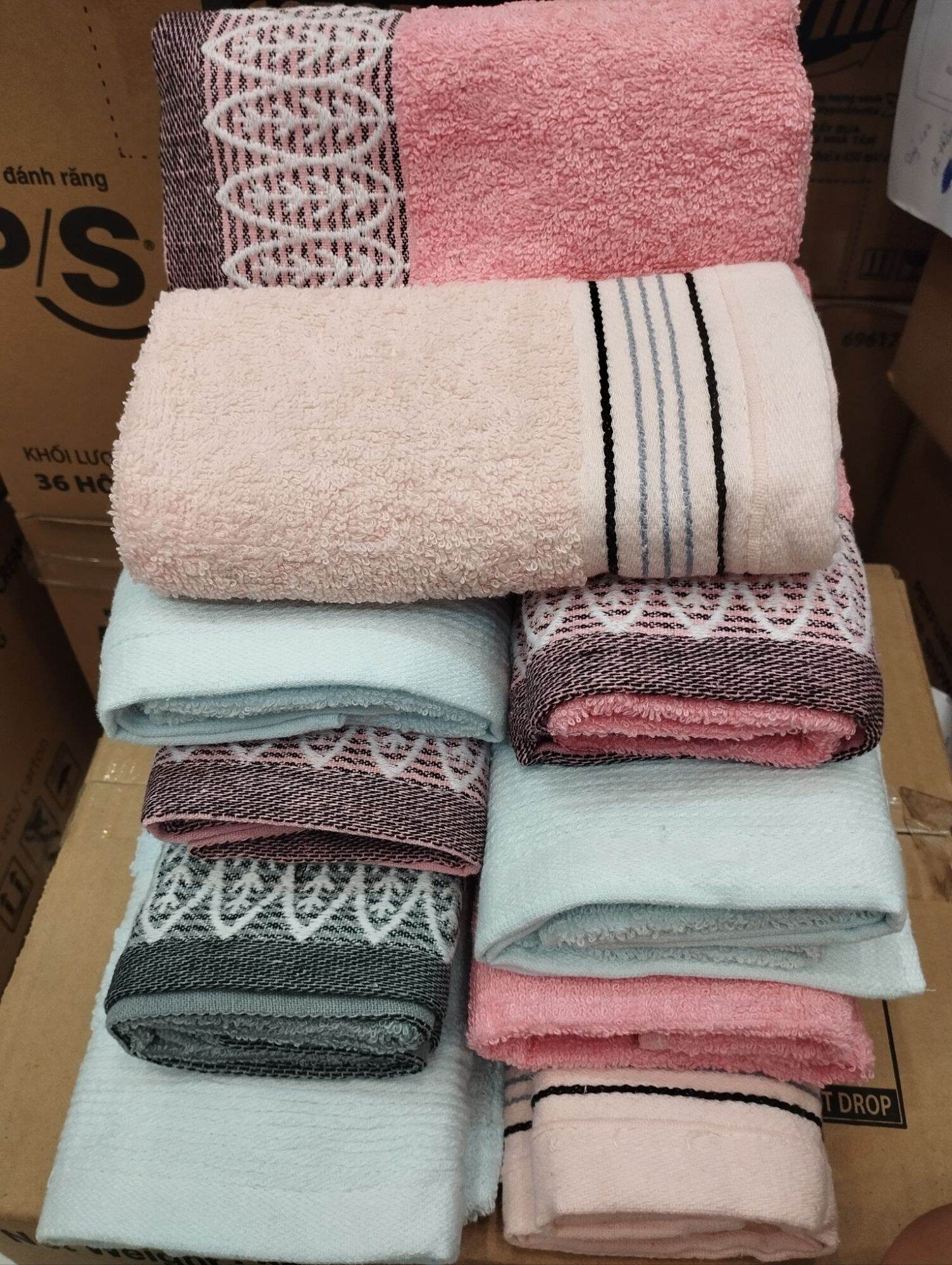 Khăn bông sợi cotton (35cm x70cm)