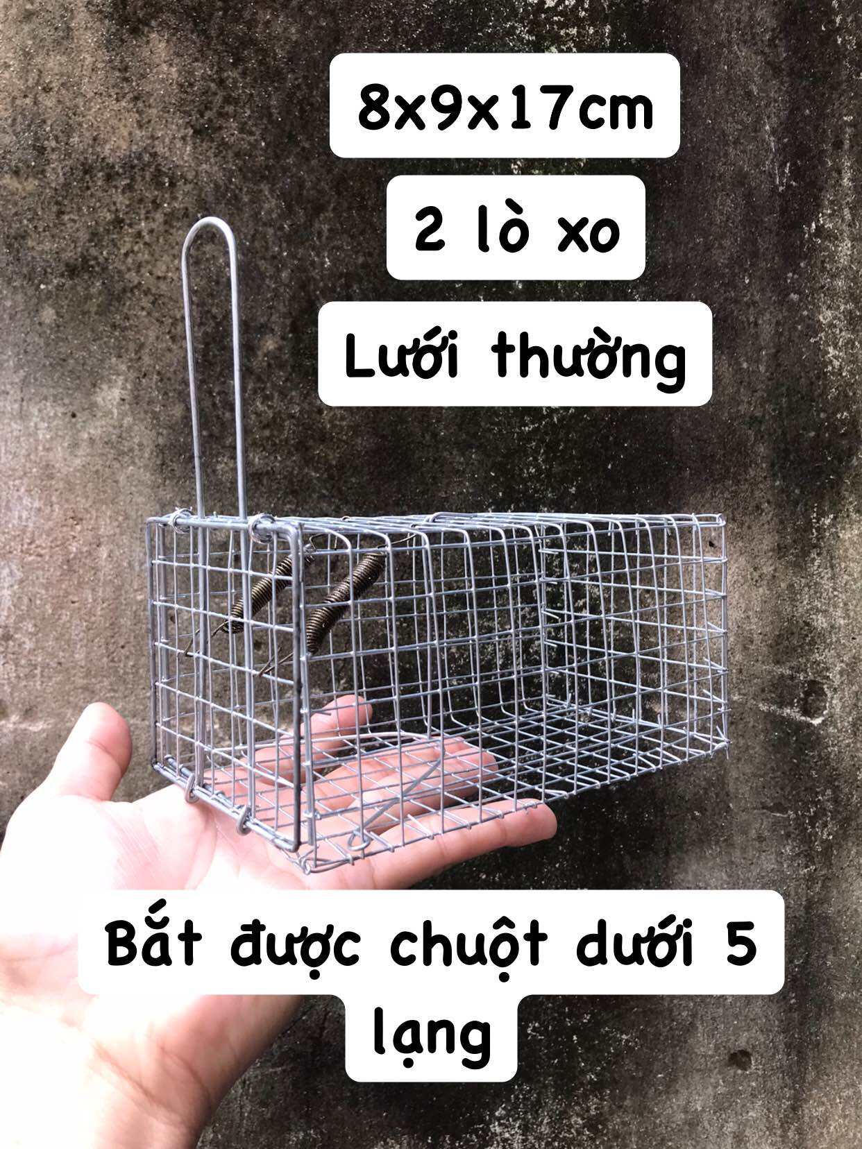 COMBO 10 Lồng bẫy chuột đường mòn dưới 5 lạng(kích thước 8,9,17cm)