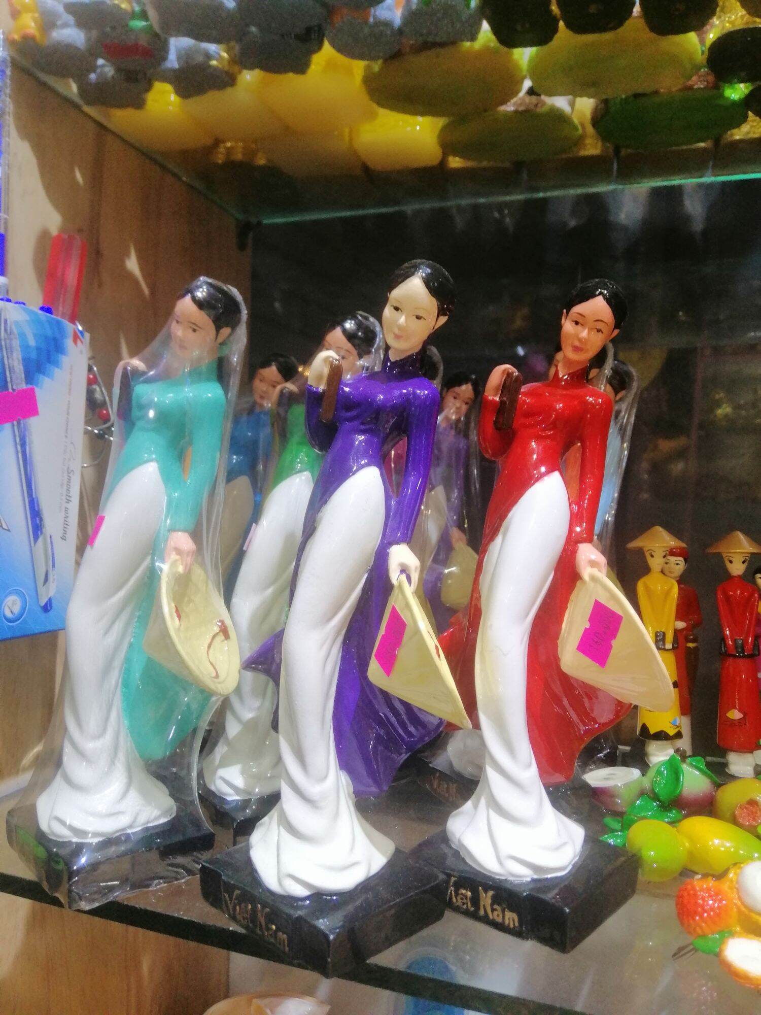 Tượng cô gái việt nam cỡ lớn decor, trang trí nhà cửa