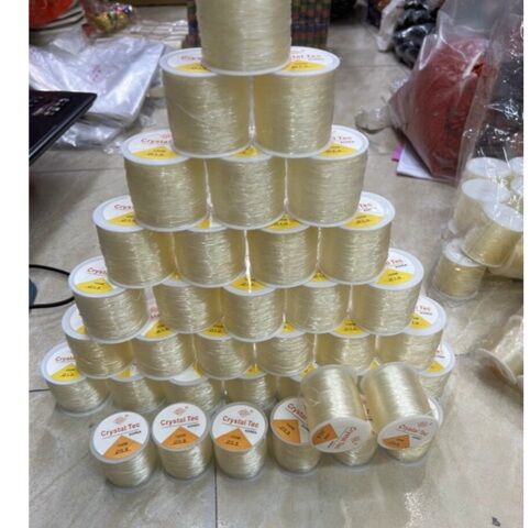 Cuộn cước thun gân siêu co giãn bền xỏ hạt làm handmade
