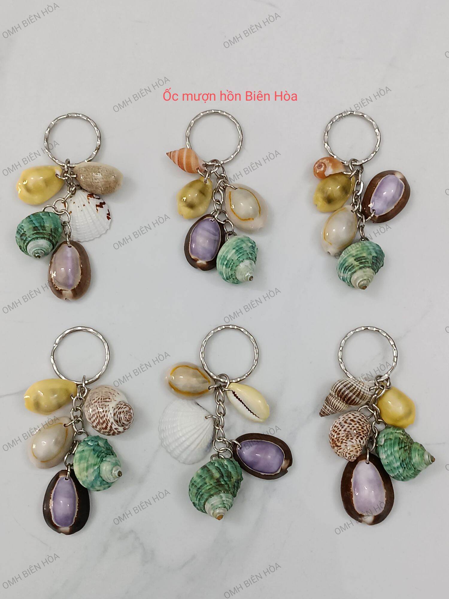 Móc khóa vỏ ốc biển siêu xinh. Ốc mượn hồn Biên Hòa