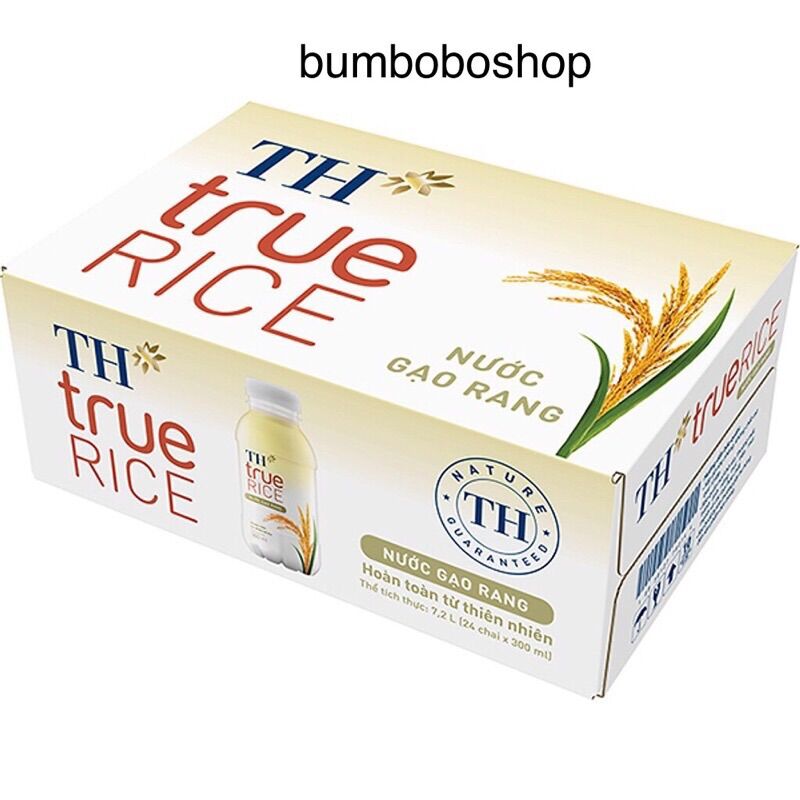 (GIAO 4H TPHCM) Thùng 24 chai nước gạo rang/gạo lứt đỏ TH TRUE RICE