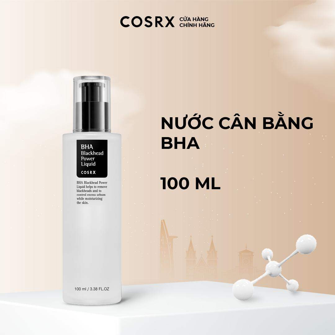 Nước cân bằng COSRX BHA Blackhead Power Liquid thu nhỏ lỗ chân lông giảm mụn đầu đen 100ml