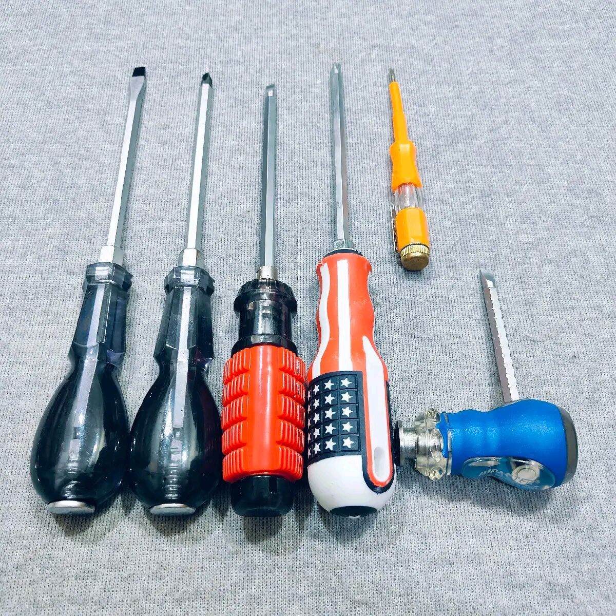Bộ tua vít sữa chữa 6 chi tiết có từ tính, chất thép Cr-v