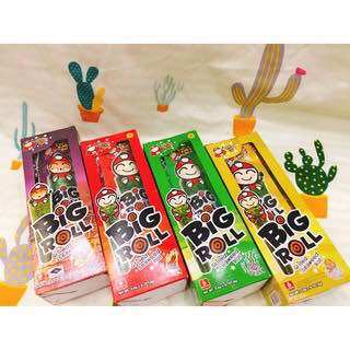 Snack Rong Biển Số 1 Thái Lan] Hộp 6 gói rong biển ăn liền TaoKaeNoi BIG ROLL (3,6g/gói)