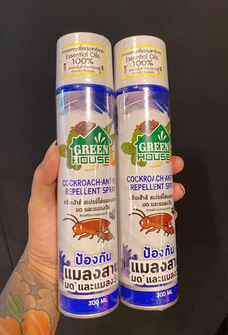 01 Chai Xịt Đuổi Chuột - Thằn Lằn - Gián Kiến GREEN House Thái Lan
