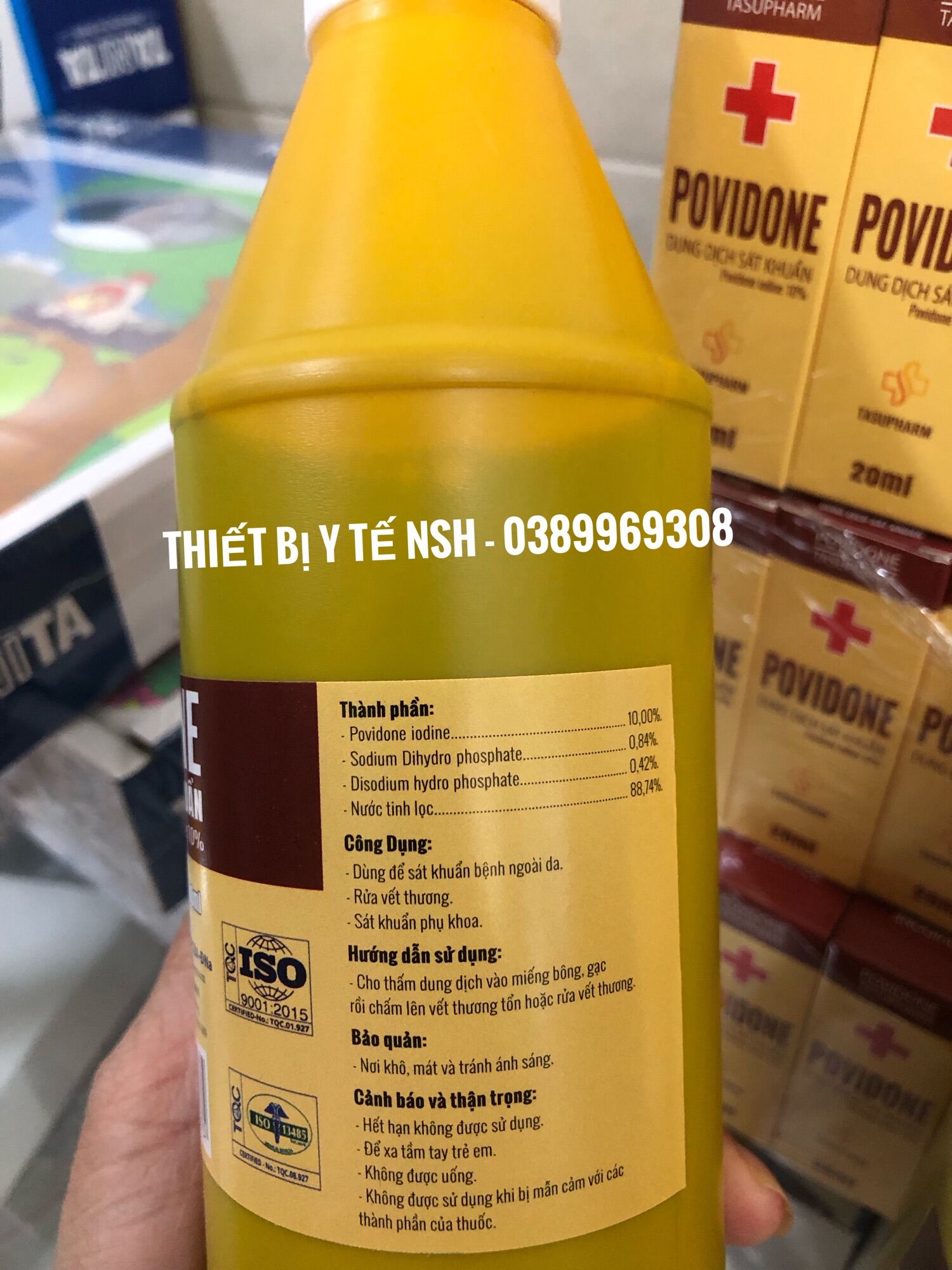 ❤️[CHAI 500ml] Dung Dịch Sát Khuẩn sát trùng Povidine 10% chai 500ml, Povidine rửa vết thương 500ml, CỒN POVIDINE (CỒN ĐỎ) 500ml, Dung dịch sát khuẩn sát trùng Povidine Povidon Iod 10%