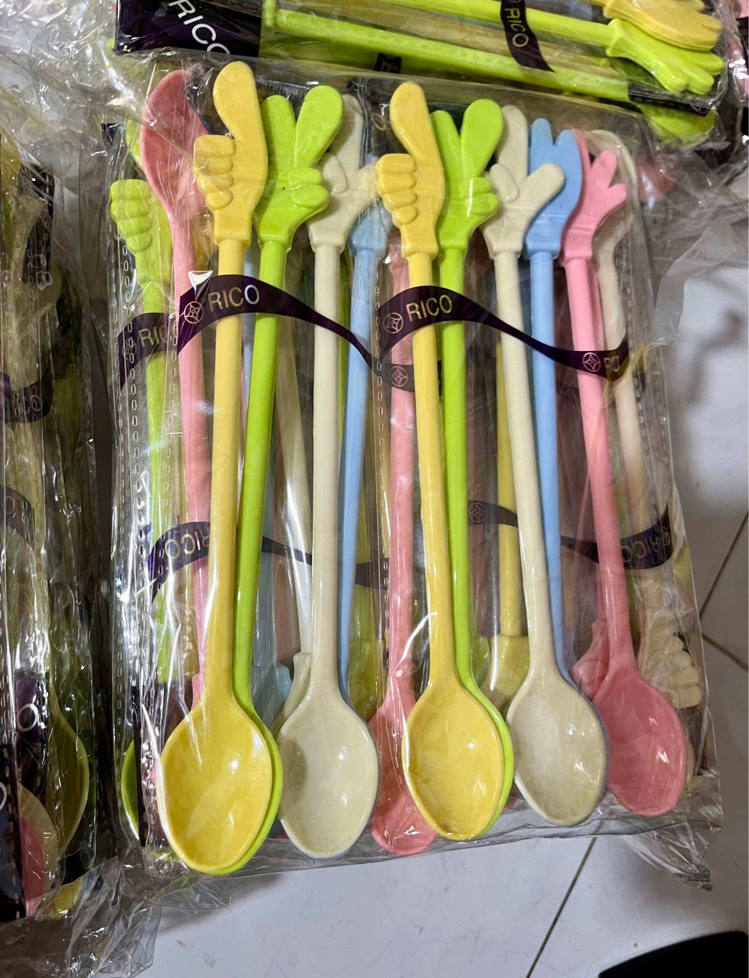 Set 10 Muỗng Cà Phê Hình BÀN TAY (Dài 20cm)