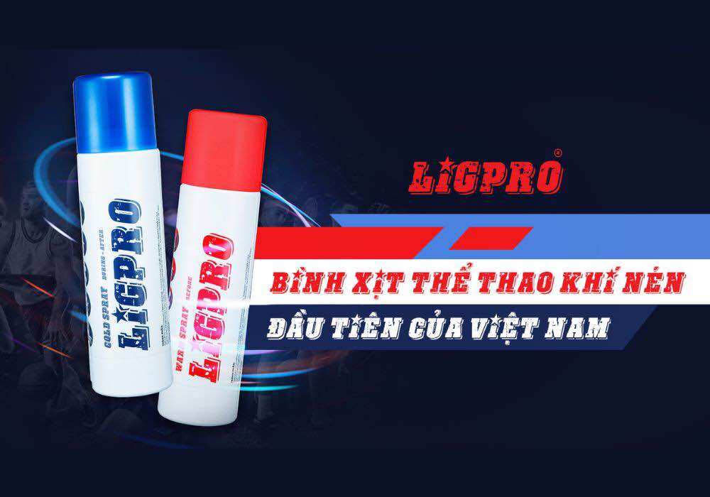 Xịt nóng xịt lạnh thể thao Ligpro - bóng đá, chạy bộ, đạp xe, vận động