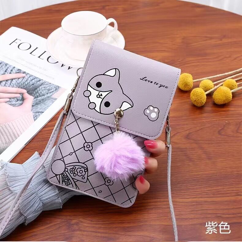 Túi đựng điện thoại quả bông cute