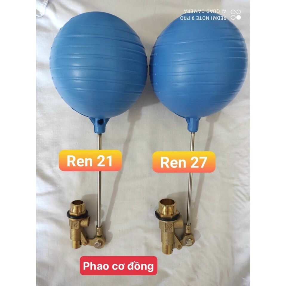 phao bồn nước, phao cơ ren 21,27