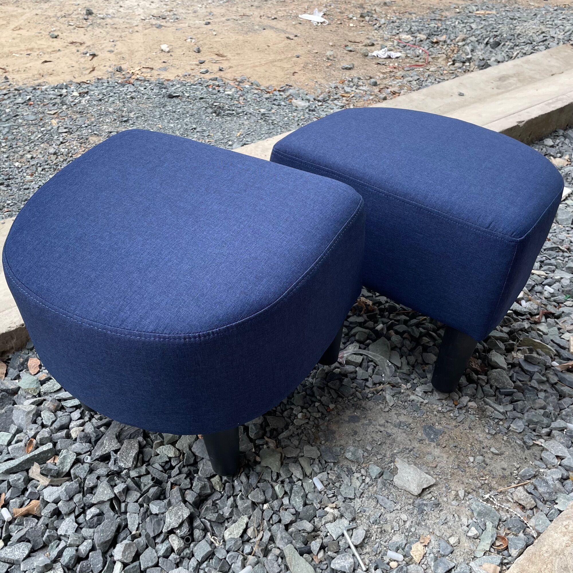 [HCM]Ghế đôn sofa màu Xanh Navy