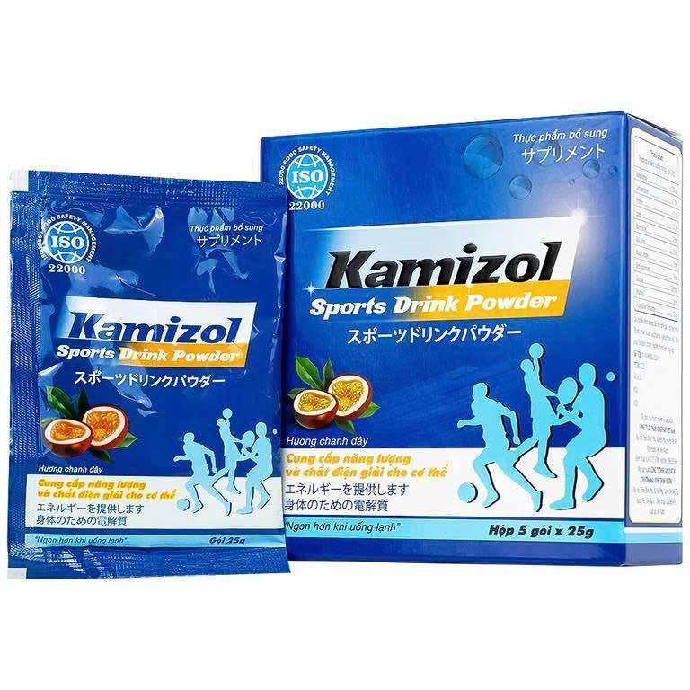 [CHÍNH HÃNG] Bột Điện Giải Vị Chanh Dây Kamizol Sports Drink Powder (5 gói x 25g) HHANH PHARMA