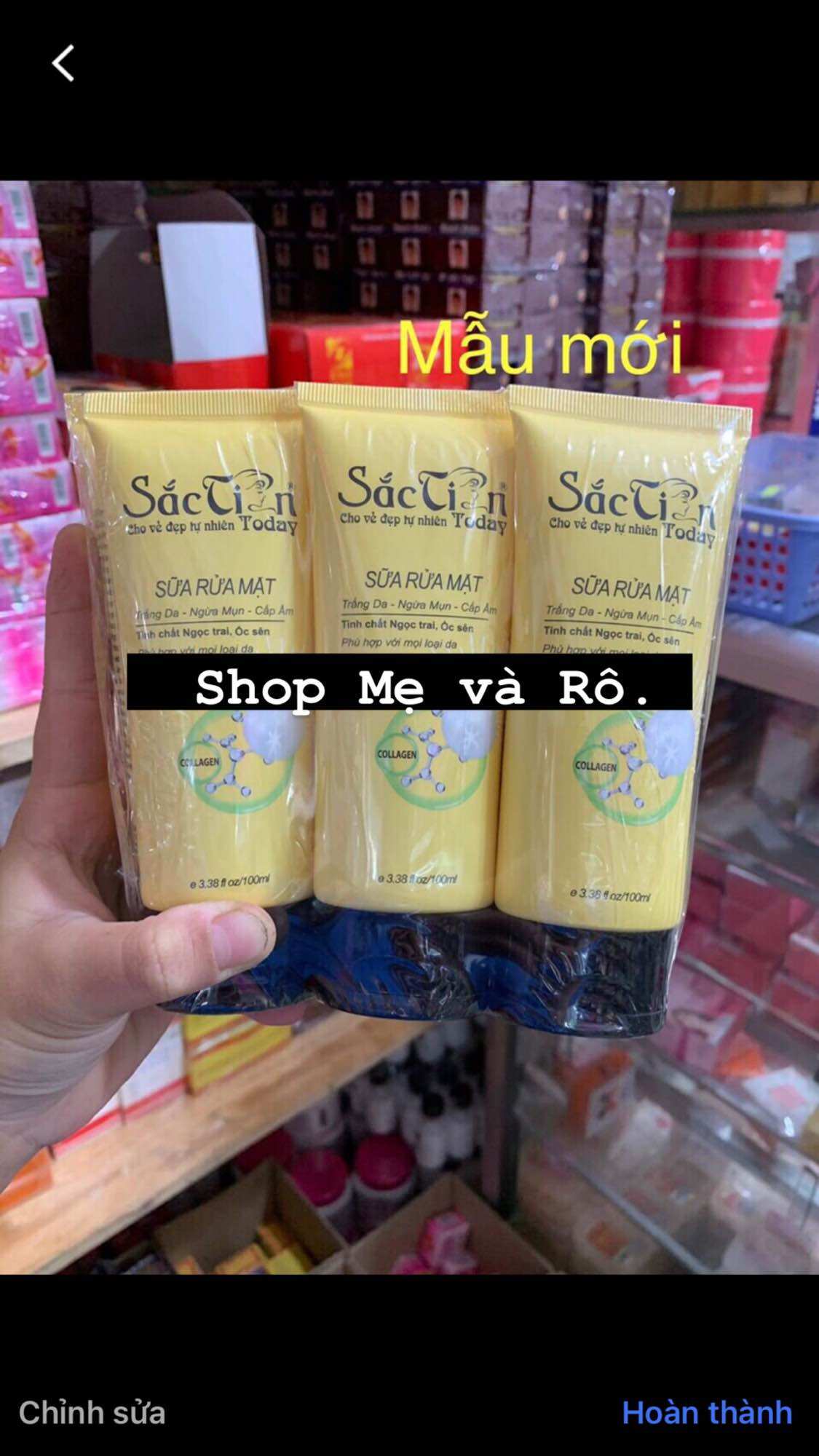 Sữa rửa mặt sắc tiên chai 100ml