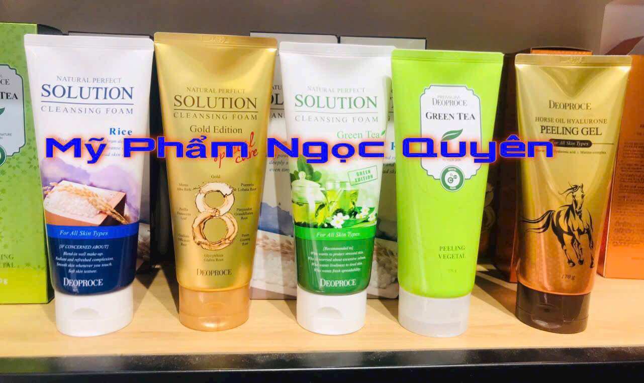 Sửa rửa mặt tinh chất vàng và nhân sâm Deoproce