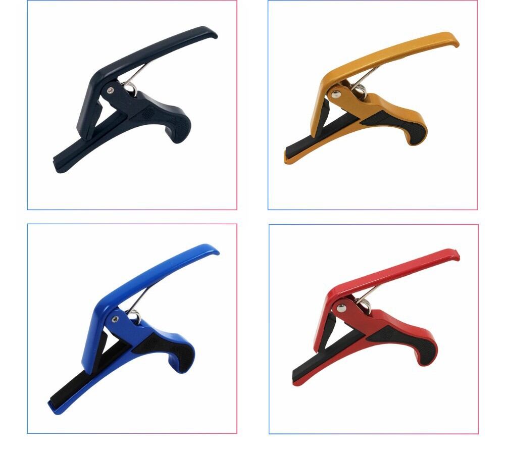 Capo kẹp đàn guitar và ukulele màu vàng
