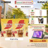 [ƯU ĐÃI THÁNG 8][FREESHIP HCM] Combo 2 Bịch Cà phê Hòa tan NESCAFÉ CAFÉ SỮA ĐÁ 25 gói Nhân đôi sánh quyện