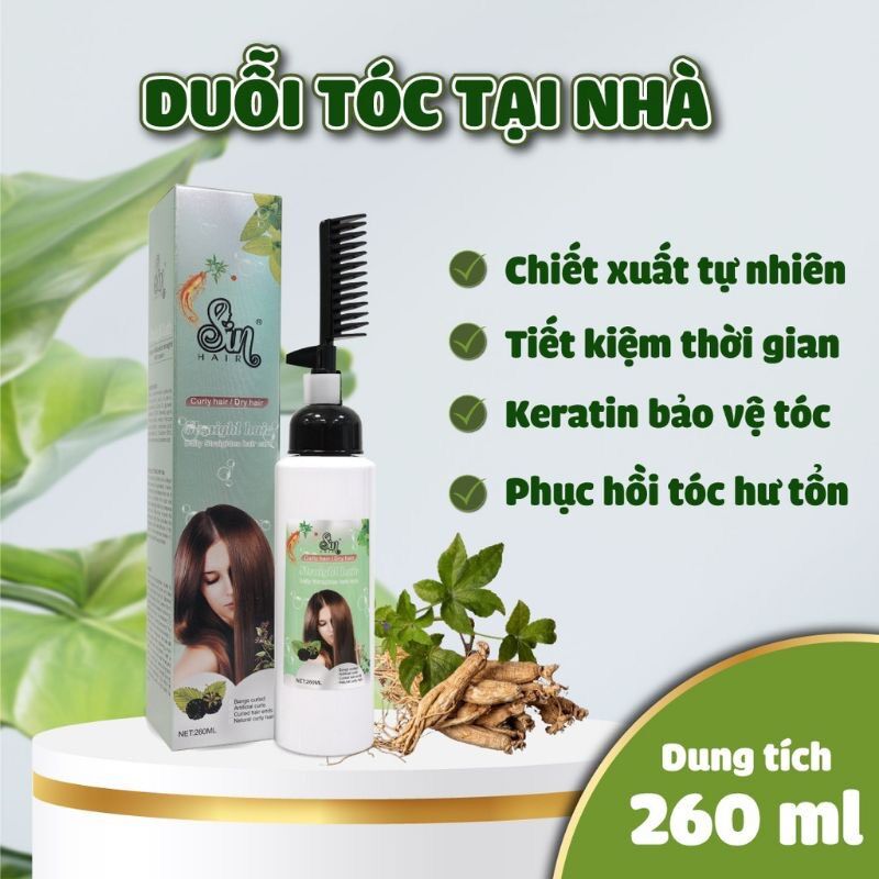 Dầu gội duỗi tóc tại nhà sin hair nhật bản chỉ cần 15 phút gội là tóc thẳng óng mượt
