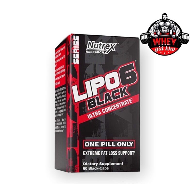 Nutrex Lipo6 Black - Viên đốt mỡ cấp tốc