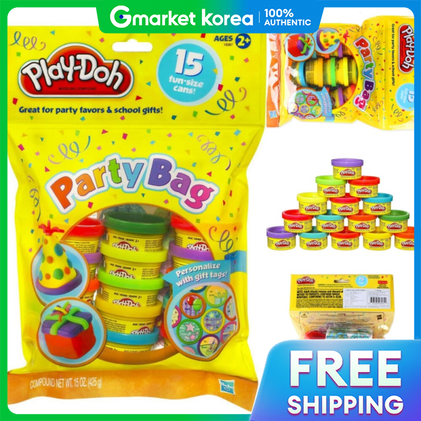 Bộ đất nặn Play-Doh Party Bag Hasbro (15 loại) - Đất sét màu bột nặn đồ chơi xúc giác