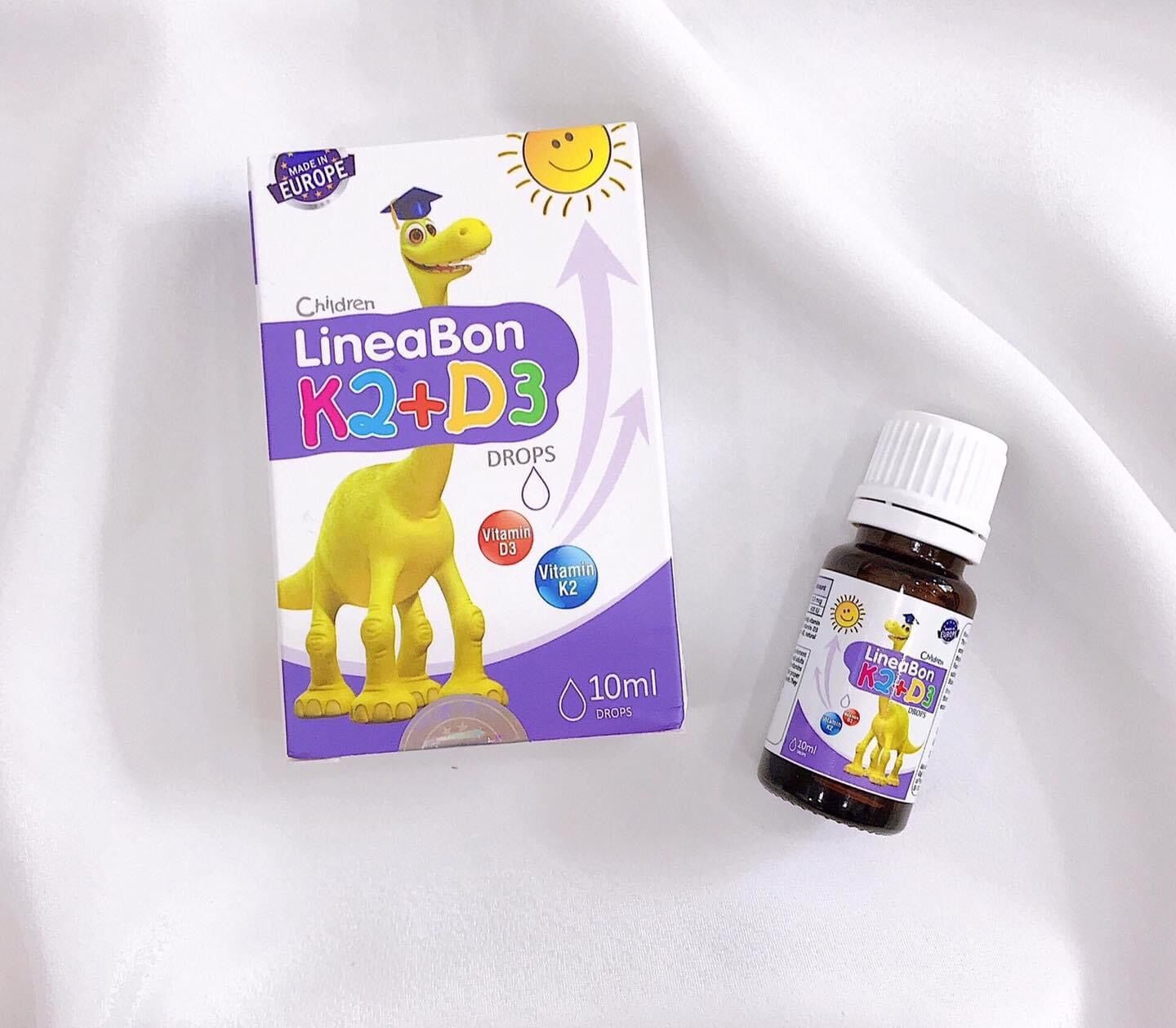 D3K2 Lineabon cho bé chai 10ml kèm quà tặng