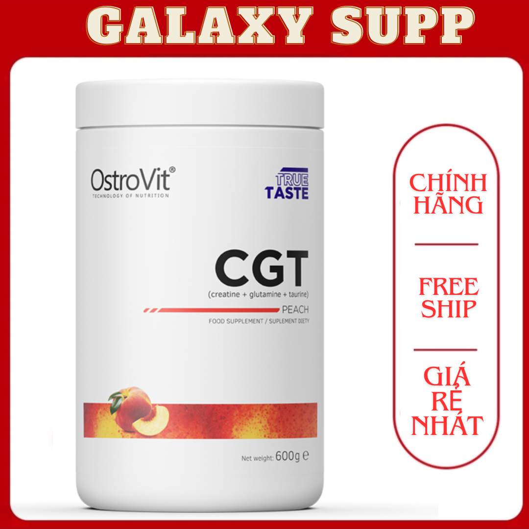 Ostrovit cgt creatine + glutamine + taurine tăng cơ phục hồi cơ bắp 600g